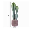 35” Tall Artificial Column Cactus in a Woven Looking Pot