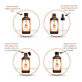 SVA Papaya Seed Oil - 4 Fl Oz – 100% Natural Cold Pressed Papaya Oil - for Face, Skin Care, Hair Care, Scalp Massage & Body Massage – Carrier Oil with Dropper