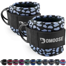 DMoose Foot Straps Cable Pull - Kickbacks Foot Strap - Foot Cuffs Cable Pull, Cable Pull Foot Straps for Fitness Training - Ankle Straps Foot Straps Fitness Accessories for Women and Men