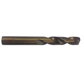 Screw Machine Drill Bit, 3/32", Cobalt Steel, Straw/Bronze