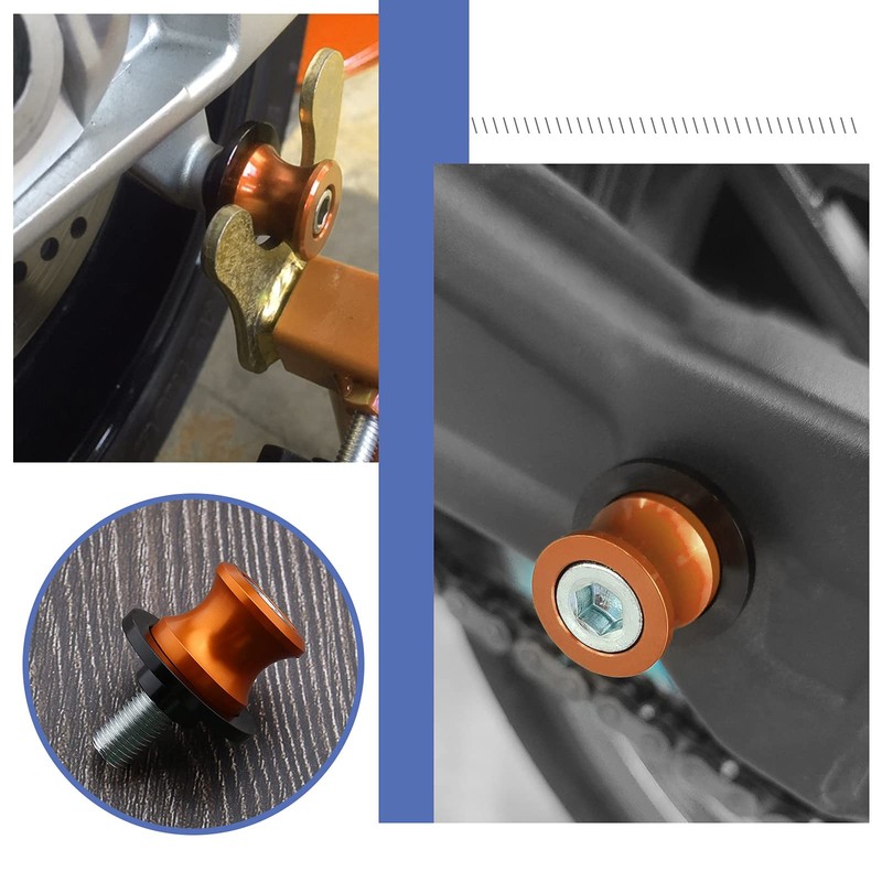 EMSea 2pcs Motorbike Aluminum Swing Arm Spools Compatible with KTM