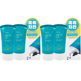 NEW Plant Nara Light Moisture Sun Gel 60ml x 4 SPF50+ / NEW 식물나라 가벼운 수분 선 젤60ml x 4개 SPF50+