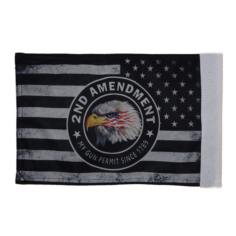 Hot Rides Durable Motorcycle Flag 2nd Amendment #2 My Gun