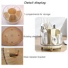 MINDFARGE Rotating Pencil Holder, Desk Organizer with Multi-Compartment Design-Stylish, Functional