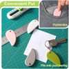 Ceramic Safety Cutter Green Pink White and Gray Fixed Box