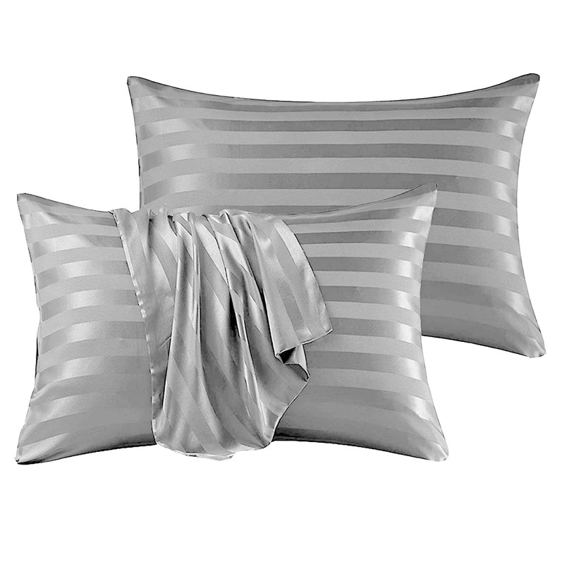Stripe Satin Silk Pillowcase Pillow cover for Hair and Skin