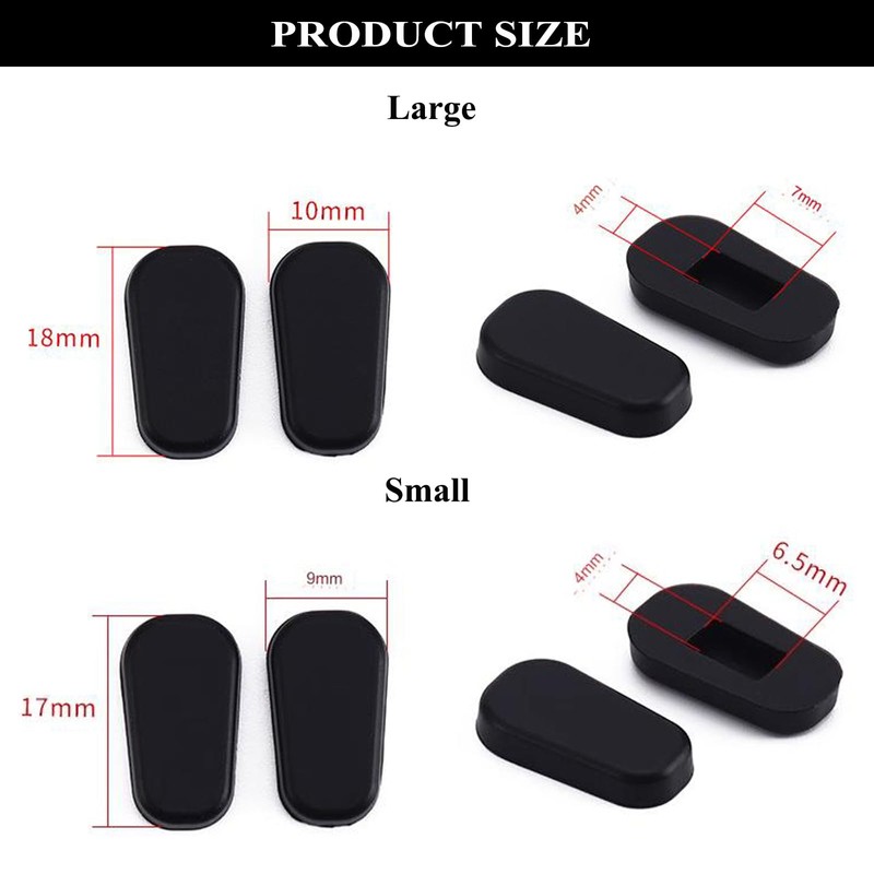 Eyeglass Nose Pads Covers Slip-on Silicone Glasses Nose Pad Anti