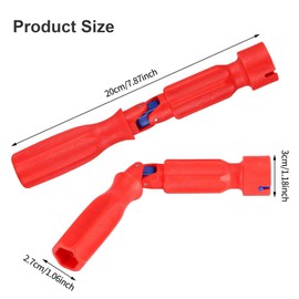 Toilet Seat Spanner & Fittings Tool - TRACOMPAN 1 Toilet Seat Tightening Tool with 1 Double Sided Replacemen Heads | Universal Toilet Seats Installation/Removal Kit for Home & Professionals