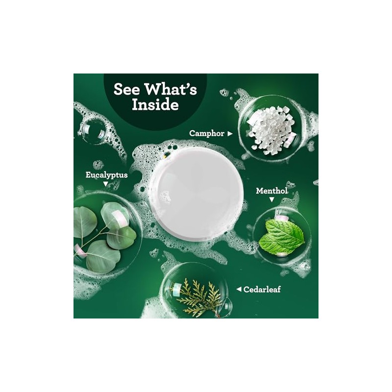 GuruNanda Eucalyptus Vapor Shower Tablets, Clean-Dissolving Aromatherapy Shower Steamers with