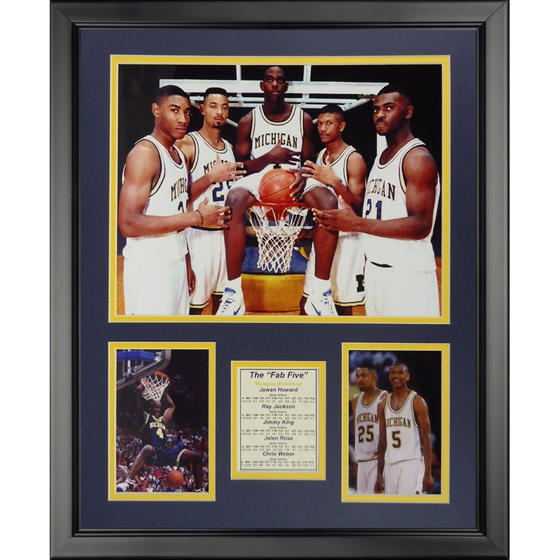 Michigan Fab Five Framed Photo Collage | 18"x22"