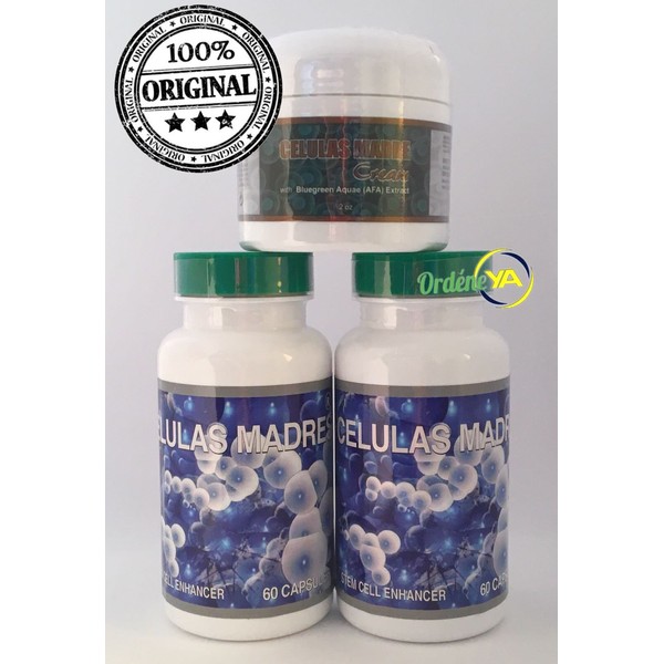 Celulas Madres 120 cap Biomatrix Madre Biotrix Vital Bioxtron + 1 Cream AFA Cure