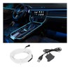 EL Wire Interior Car LED Strip Lights, USB Auto Neon
