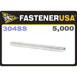1/4" Leg x 1/2" Crown 20GA 304 Stainless 5008C Staples 5M Box