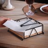 Napkin Holder for Table,Matte Black Paper Cocktail Napkin Holder Napkin