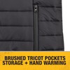 DEWALT Womens Standard Lightweight Puffer Heated Vest Kit Black X-Large