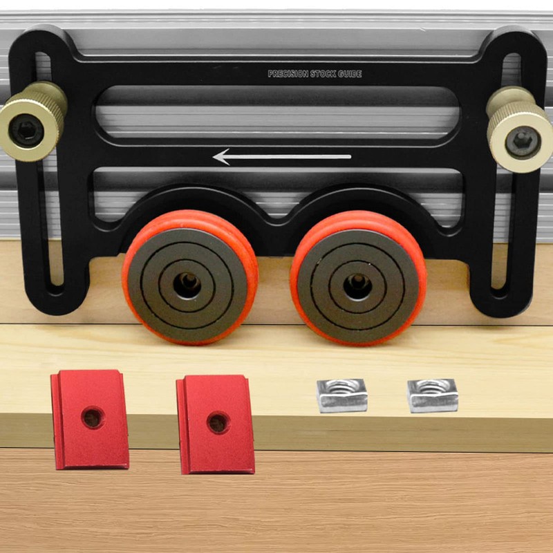 Woodworking Bearing Roller Guides for Table Saws with Sliding Blocks,