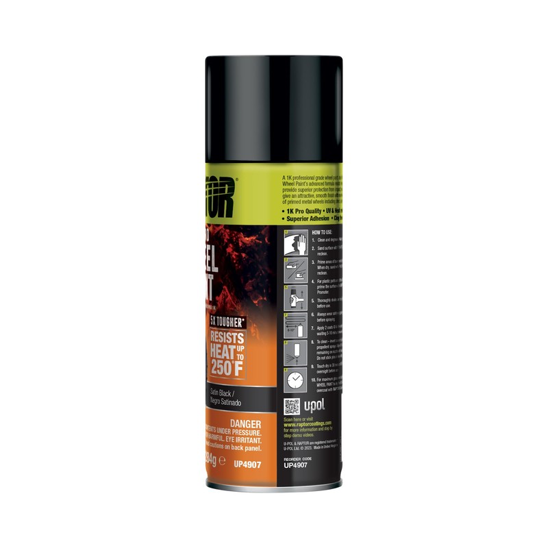 Raptor 1K Wheel Paint, Wheel Rim Touch Up Spray Paint,
