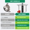LEONICE Canning Supplies Starter Kit,Water Bath Canning Pot with Rack