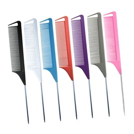 Beavorty 6pcs Static Styling Comb Professional Rat Tail Comb for Detangling Styling Salon Hair Tool Hairdressing for Women Men
