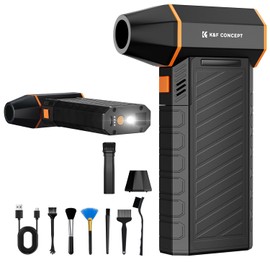 K&F Concept Compressed Air Duster, Infinitely Adjustable Electric Air Purifier with 150,000 Revolutions per Minute, Adjustable and Portable Fan for Deep Cleaning