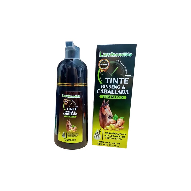 Shampoo Tinte Ginsen & Caballada Acelerador Color Castaño