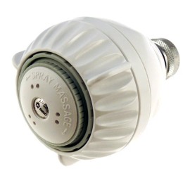 New Resources Group Massage Pro Shower Head, 2.0 Water Saving, low flow