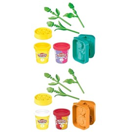 Play-Doh Flower Two Pack, Tulips, Daffodils, Sunflower & Daisies, Kids Arts & Crafts Kit, Gifts for Girls & Boys