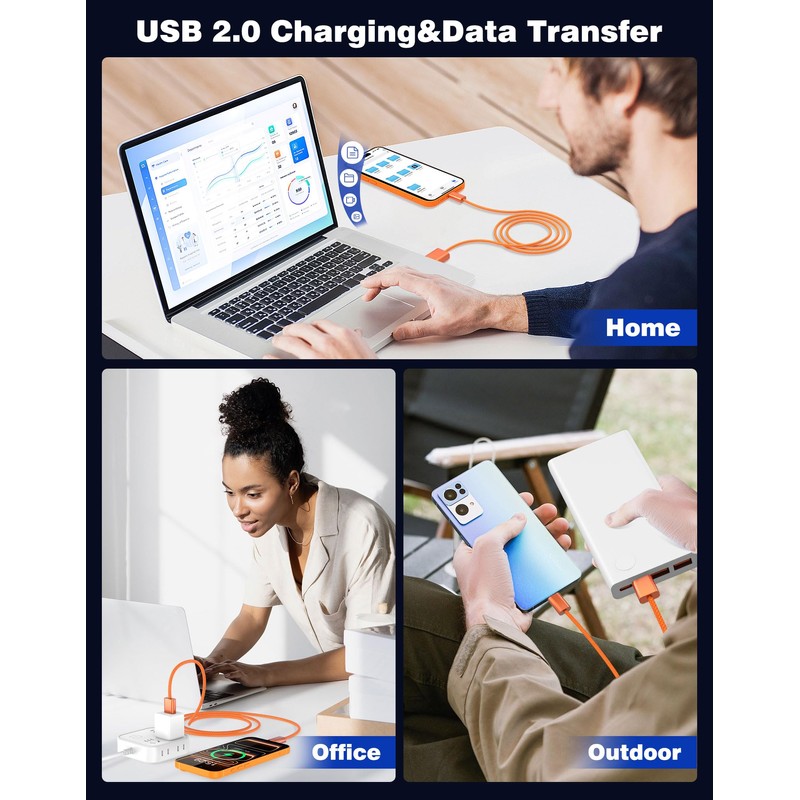 iMangoo 3ft USB A to USB C Braided Car Play