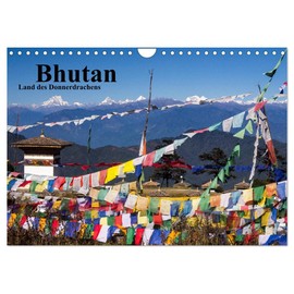 Bhutan 2026 - Land des Donnerdrachens (Wandkalender 2026 DIN A4 quer), CALVENDO Monatskalender: Klöster, Menschen und Landschaften aus Bhutan (CALVENDO Orte)
