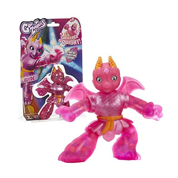 GOOZONIAN HERO PACK GLYDE. STRETCHY, SQUISHY TOY FOR GIRLS. DISCOVER HIDDEN CHARMS. COLLECTABLE ACTION FIGURES. BIRTHDAY PRESENT FOR GIRLS 4+