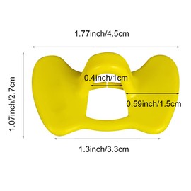 Weilan 20 Pieces Pinless Peepers with Pliers Chicken Peepers Eye Glasses Pheasant Poultry Blinders Spectacles Anti Pecking Plier Tool (Yellow,Middle)