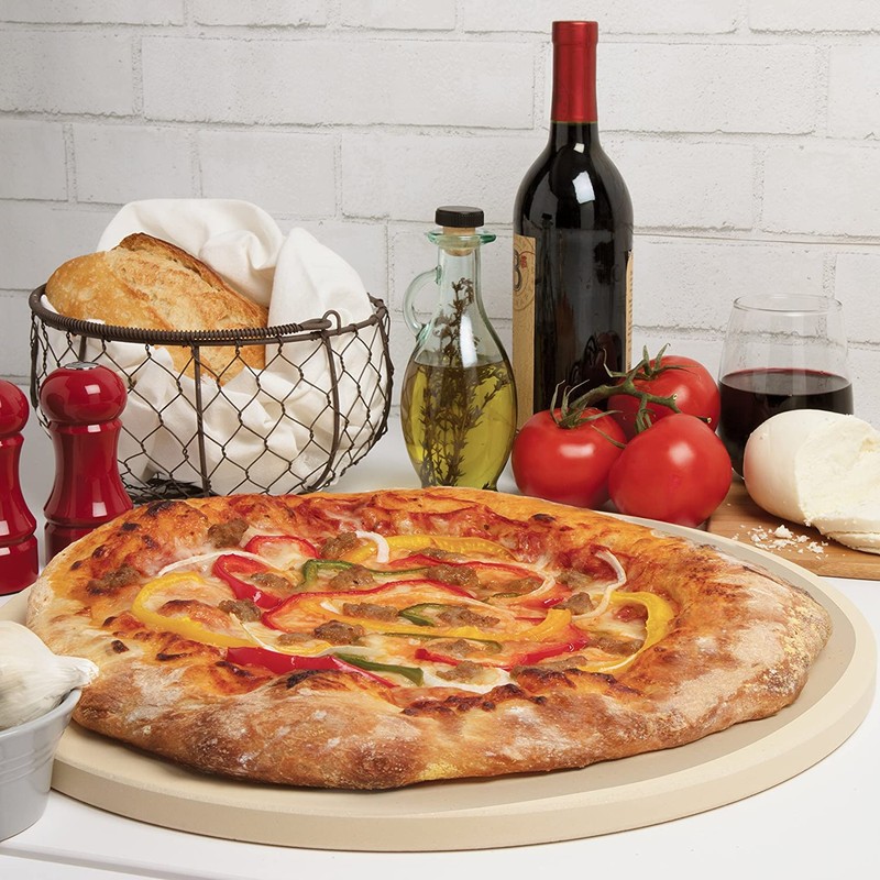 Pizza Stone for Oven, Grill, BBQ - Round 5/8 Inch