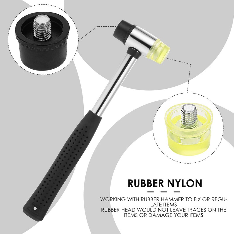 Thinp Rubber Mallet, Diameter 25 mm, Double Head Rubber Mallet,