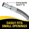 Lumax LX-1704 Heavy Duty Galvanized Steel Funnel with 12" Flexible