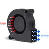4 Pack Brushless Dual Ball Bearing Blower Fan, MELIFE 12V