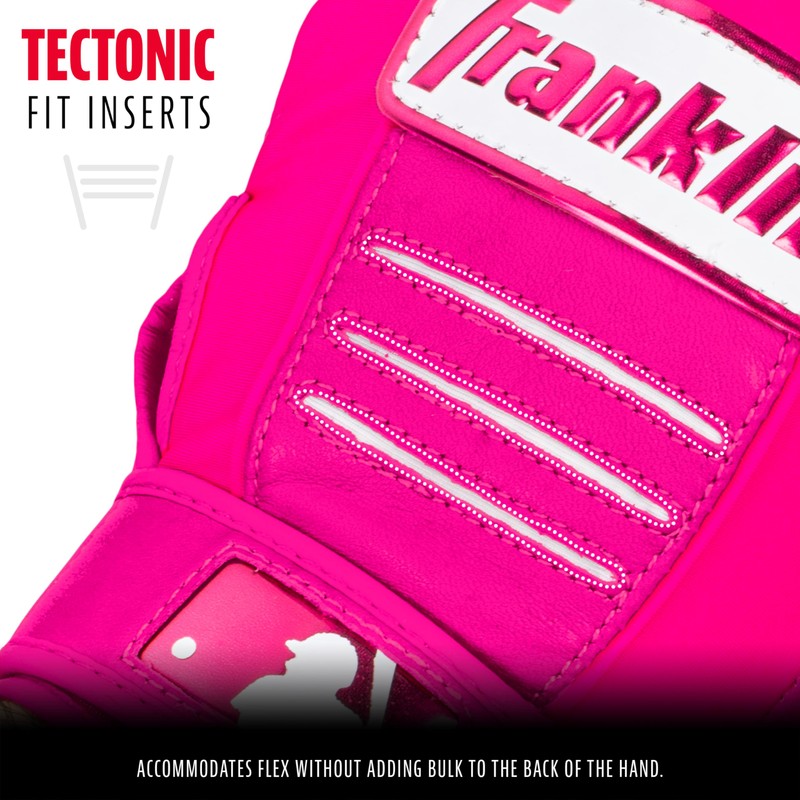 Franklin CFX PRO HI LITE Baseball Batting Gloves, Pink, M