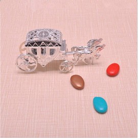 JONARO 10pcs Wedding Decorations Cinderella Carriage Boxes Candy Box Royal Wedding Favor Boxes Gifts Event & Party Supplies