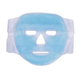 Outanaya 1pc Gel Cold and Hot Compress Mask PVC Face Pack for Swollen Eyes Dark Circles Puffiness Relief Reusable Blue Face Mask for All Skin Types