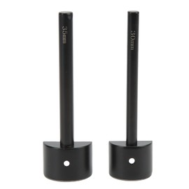 2pcs Half Round Cutter Punch 30mm 35mm DIY Making Incisive Blade Black Stainless Steel Strap End Punch for Leathercraft