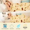 Burrito Tortilla Human Blanket, LetsFunny Burrito Wrap Novelty Blanket Tortilla
