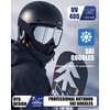 immoono OTG Ski Goggles Motorcycle Goggles with Winter Warm Balaclava,