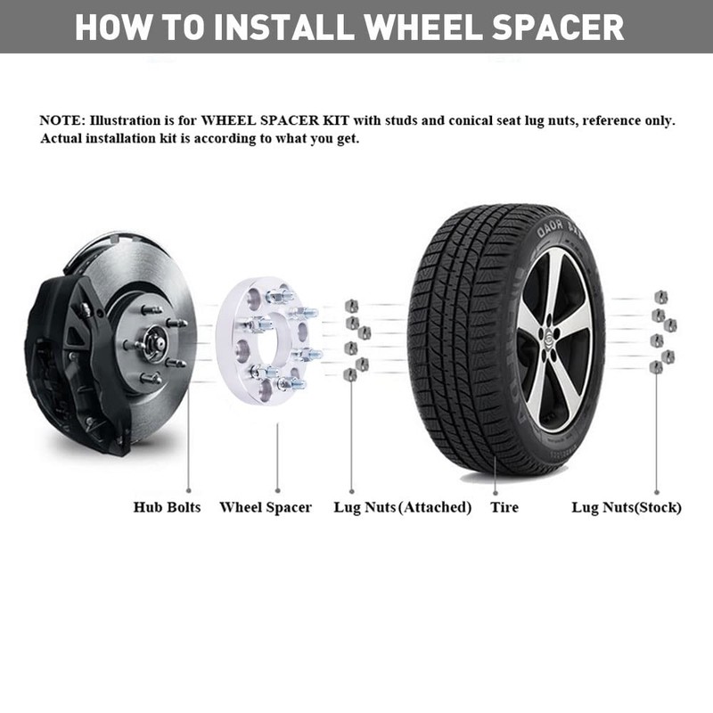 DCVAMOUS 4PC 6x135 to 6x5.5 Wheel Adapters 1 Inch with