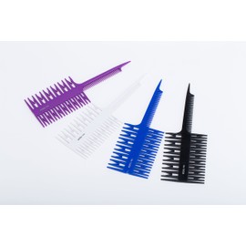 Hair Dyeing Comb for Woman, Hair Highlight Sectioning Comb Hair Tint Coloring Dye Styling Tools(Purple)