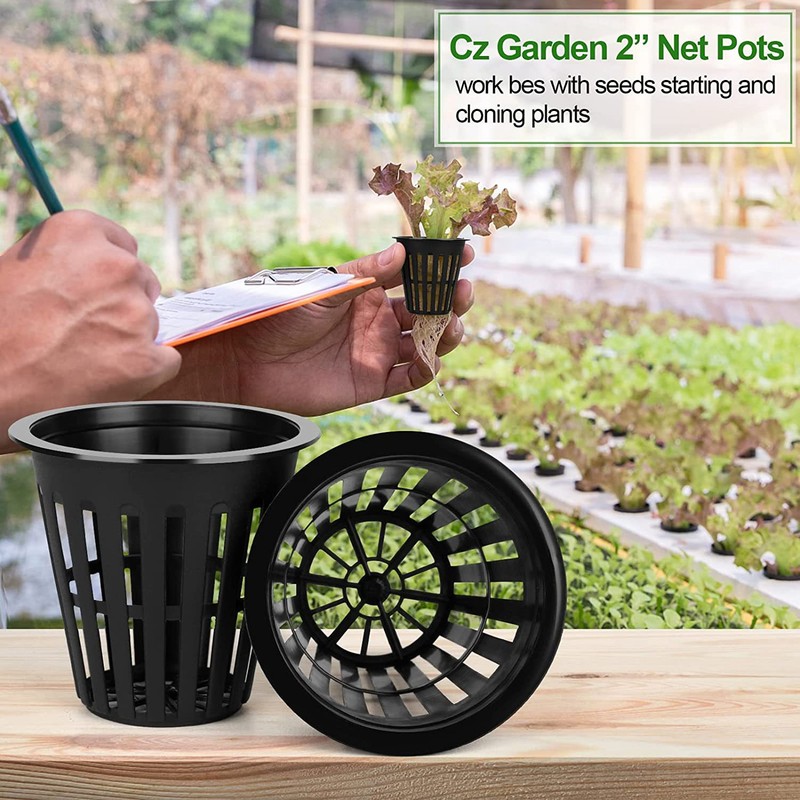 50Pcs Hydroponics Cups Lightweight Economy Net Pots 2 Inch Plastic