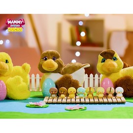 Sbabam Funny Box Mammy Surprise Duck, Kiosk Games for Children, Plush Duck with Egg Duckling, Pack of 2, Soft Dolls with Mini Puppies - Ideal Doll for Girls Gift