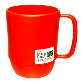 イノマタ化学(Inomata-k) マグカップ レンジ用 外寸(mm):107×79×99 レッド RRN0201