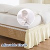 ANARACHON King Bed Skirt, Elastic Wrap Around Bed Skirt King