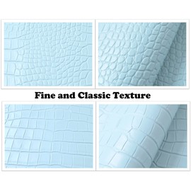 Wento Alligator Skin PU Leather Fabric Faux Leather Fabric Crocodile Fabric Leather Upholstery Fabric by The Yard