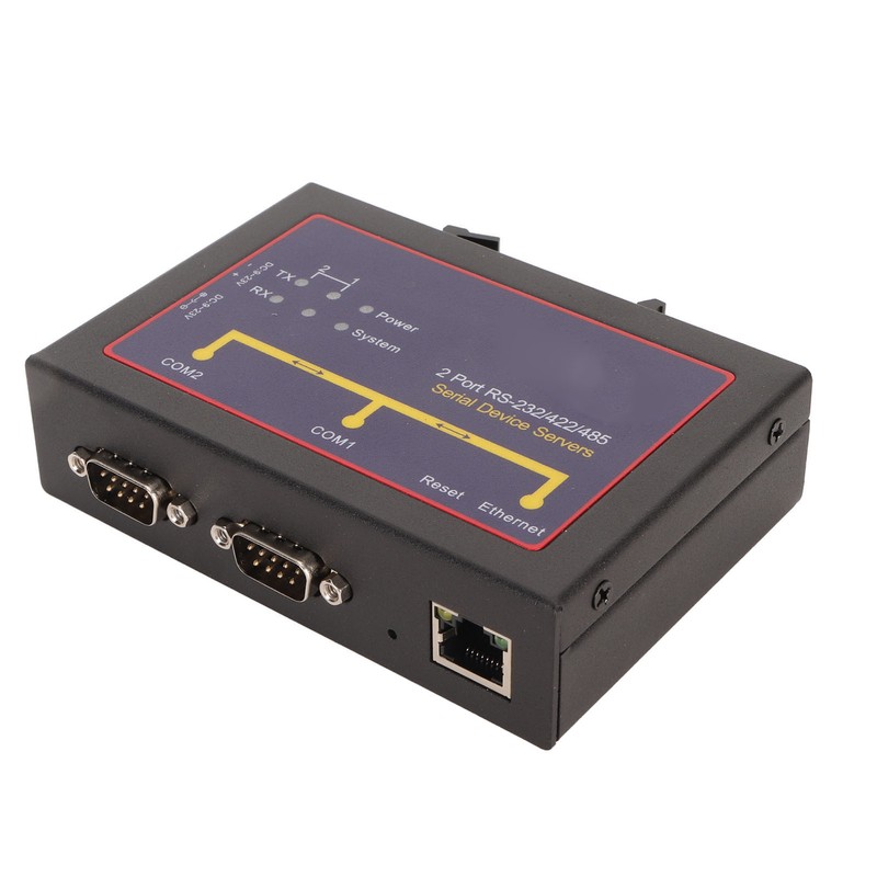 Serial Device Server Dual Port RS232 485 422 to Ethernet
