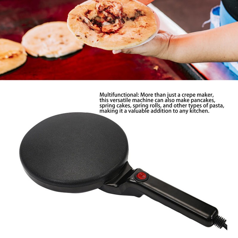 800W Electric Crepe Maker Machine Easy To Use Multifunction Portable